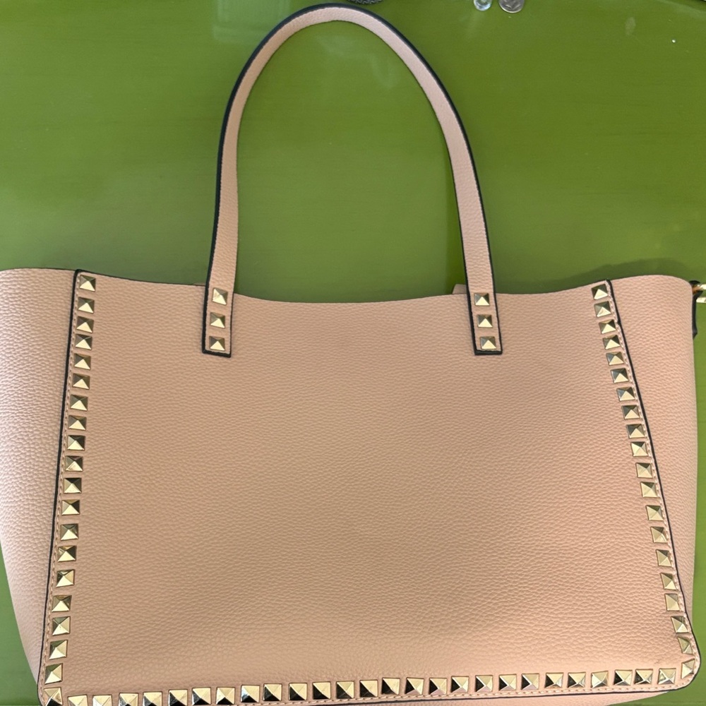 Studded Pink Tote Bag